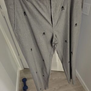 Brooks Brothers Gray Skull Print Chinos
